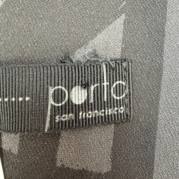 Porto San Francisco Jacket Women 1 Grey Black Grid Zip Up Stretch Funnel Neck - Picture 11 of 11